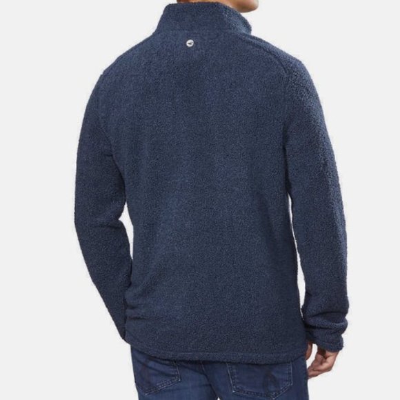 Men's Hi Tec XXL Navy Quarter-Zip Fleece Pullover - Picture 3 of 10